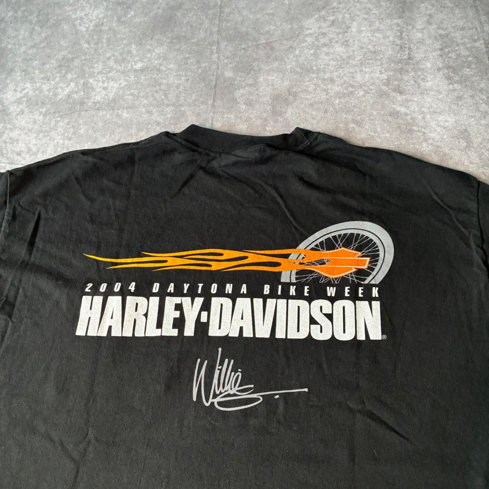 Harley-Davidson 2004 Daytona Bike Week T-Shirt Black XL Willie G Pocket Tee